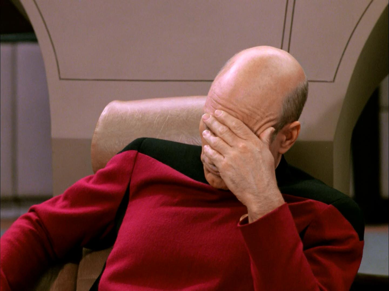 Figure 1: Picard facepalm disapproved!